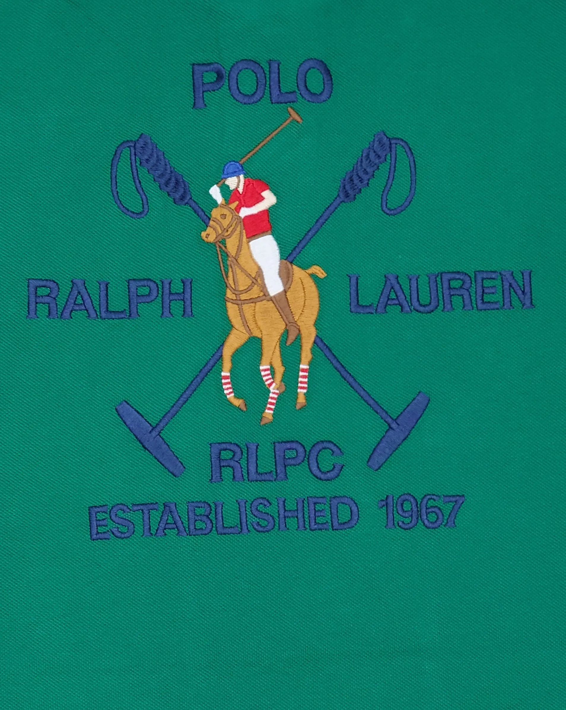 Nwt Polo Ralph Lauren Green Crest #3 Equestrian Classic Fit Polo