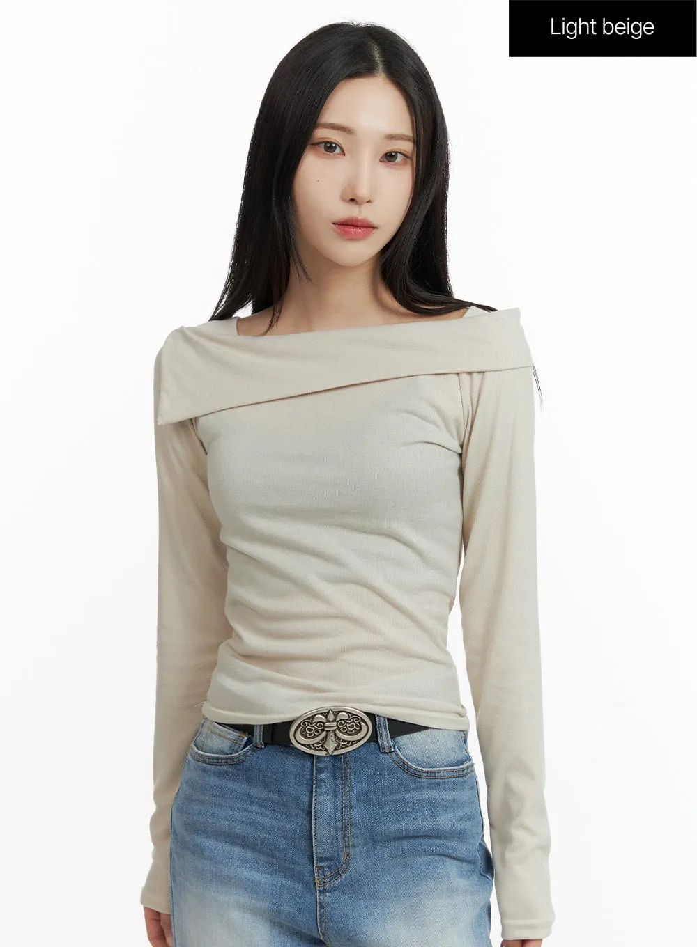 CF415 Women's Off-Shoulder Long Sleeve Blouse