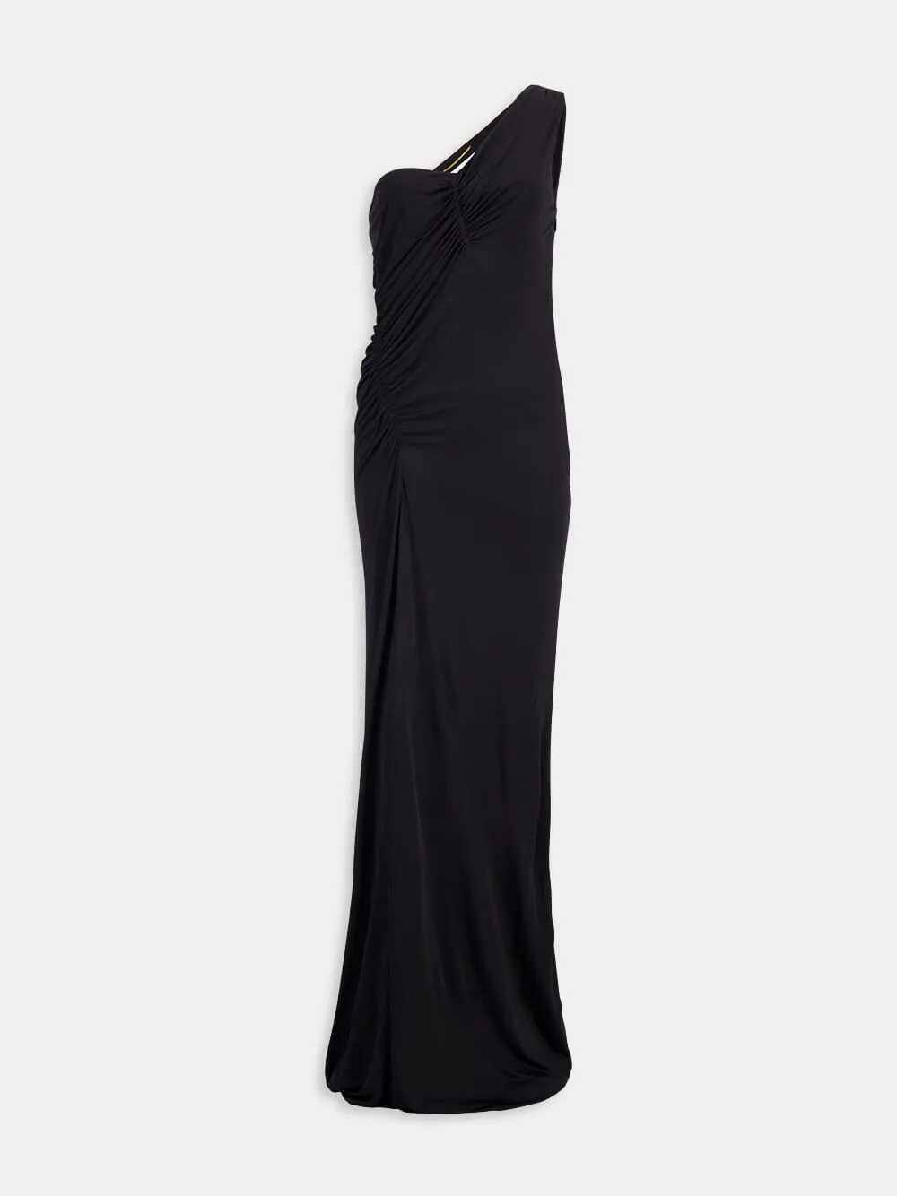 One-Shoulder Ruched Maxi Dress