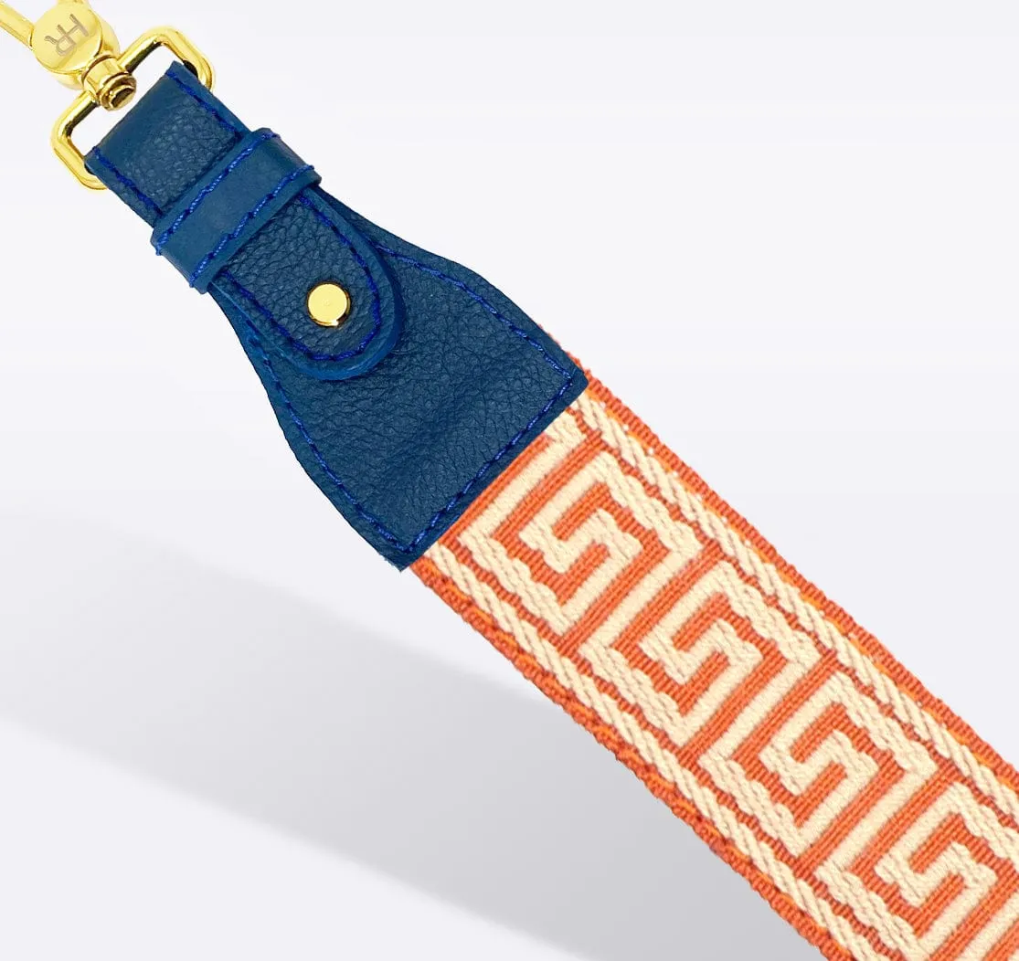 Orange Greek Shoulder Bag Strap