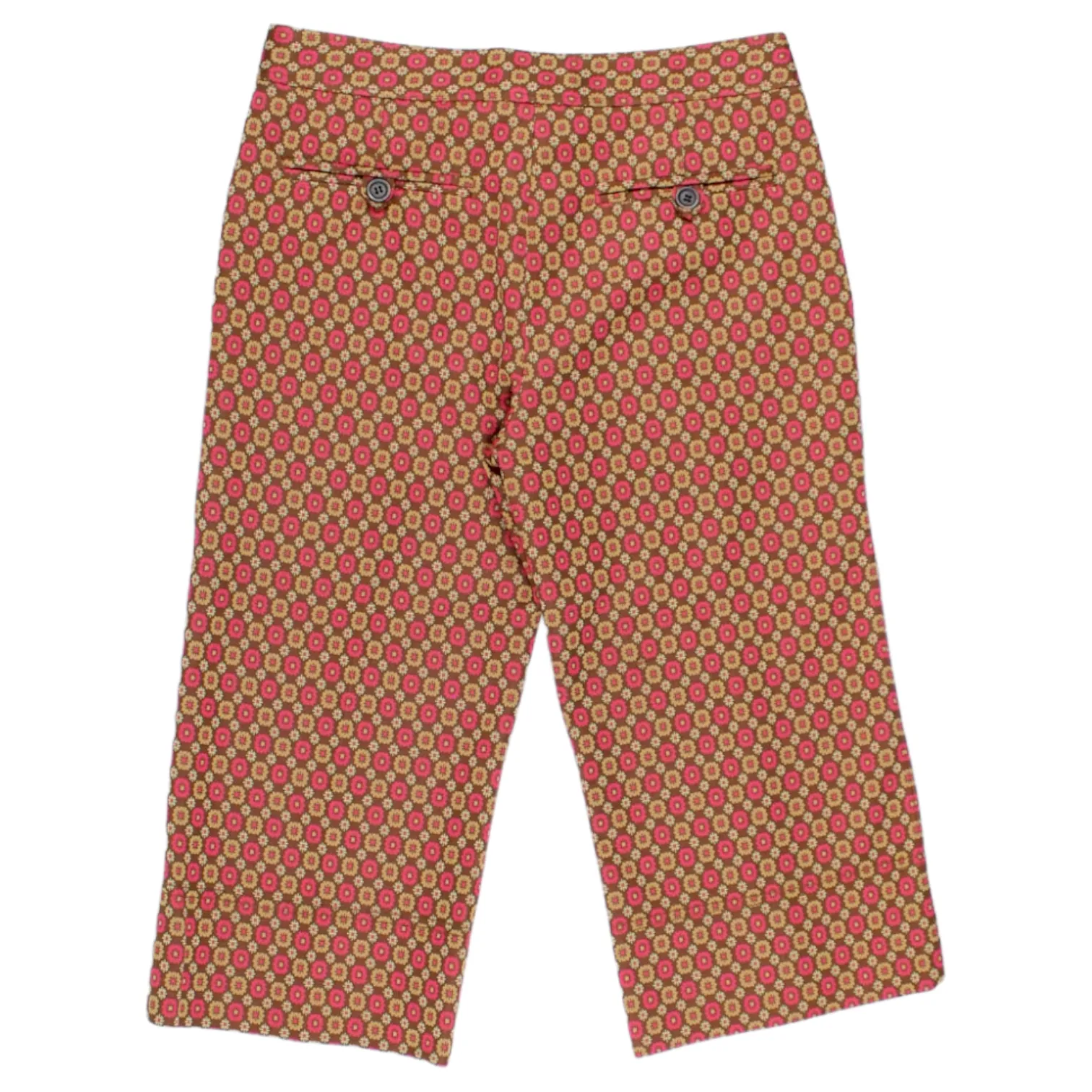 Orla Kiely Pink/Brown Cropped Trousers