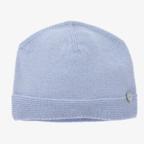 Pale Blue Wool Baby Hat