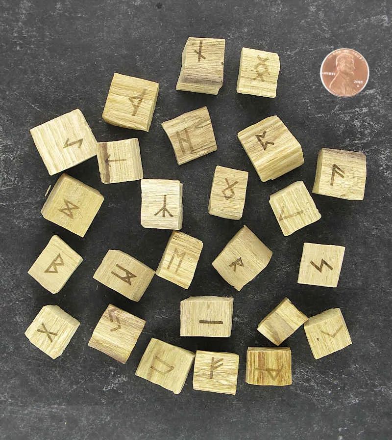 Palo Santo Tree 'Holy Wood' Runes Set