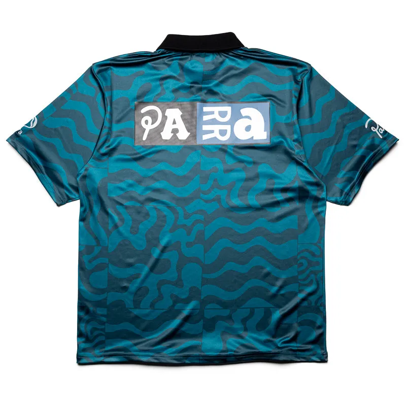 Parra Sports Flage Polo Shirt - Deep Sea Green