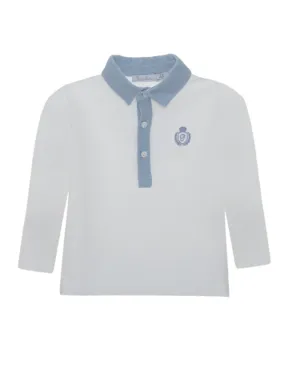 Patachou Polo Logo Blue White