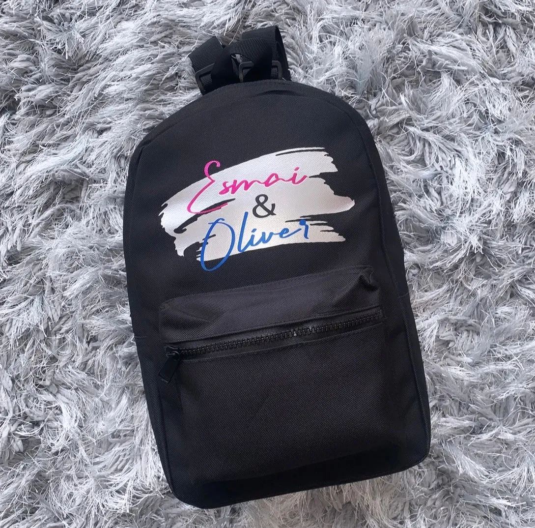 Personalised Paint Smudge Backpacks