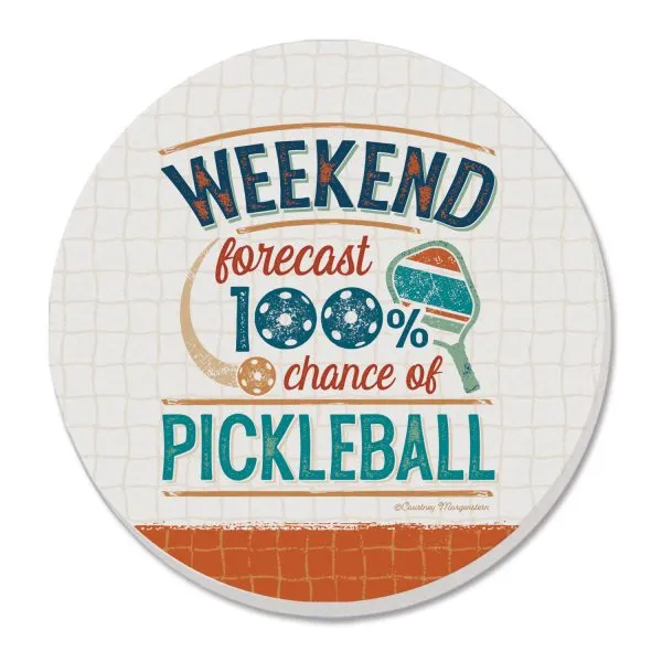 Pickleball Forecast coasters