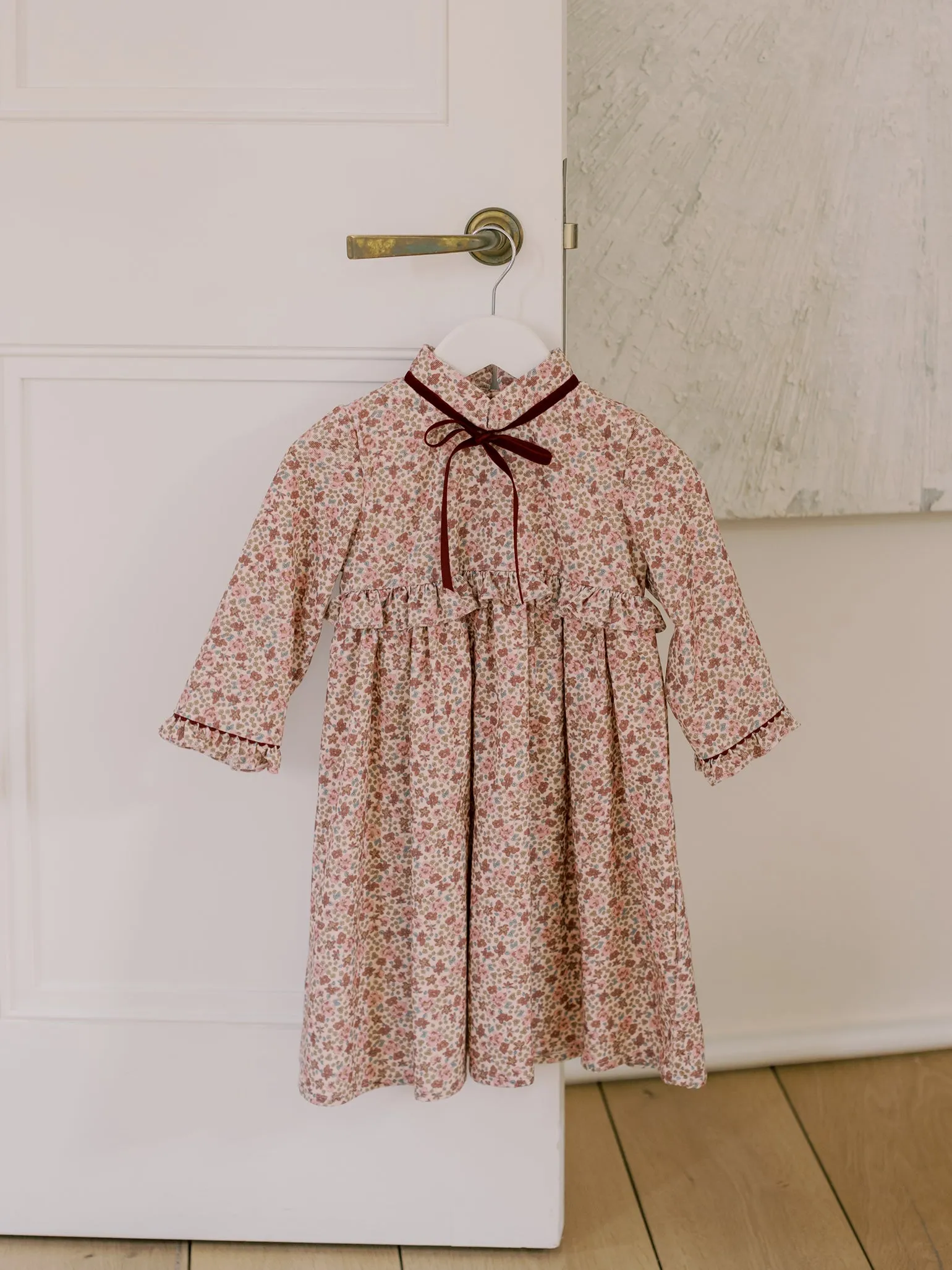 Pink Floral Palmira Girl Empire Dress