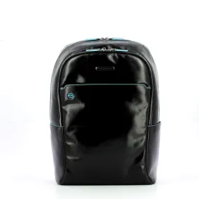 Piquadro Blue Square 15.6 Large Backpack with RFID Protection in Black