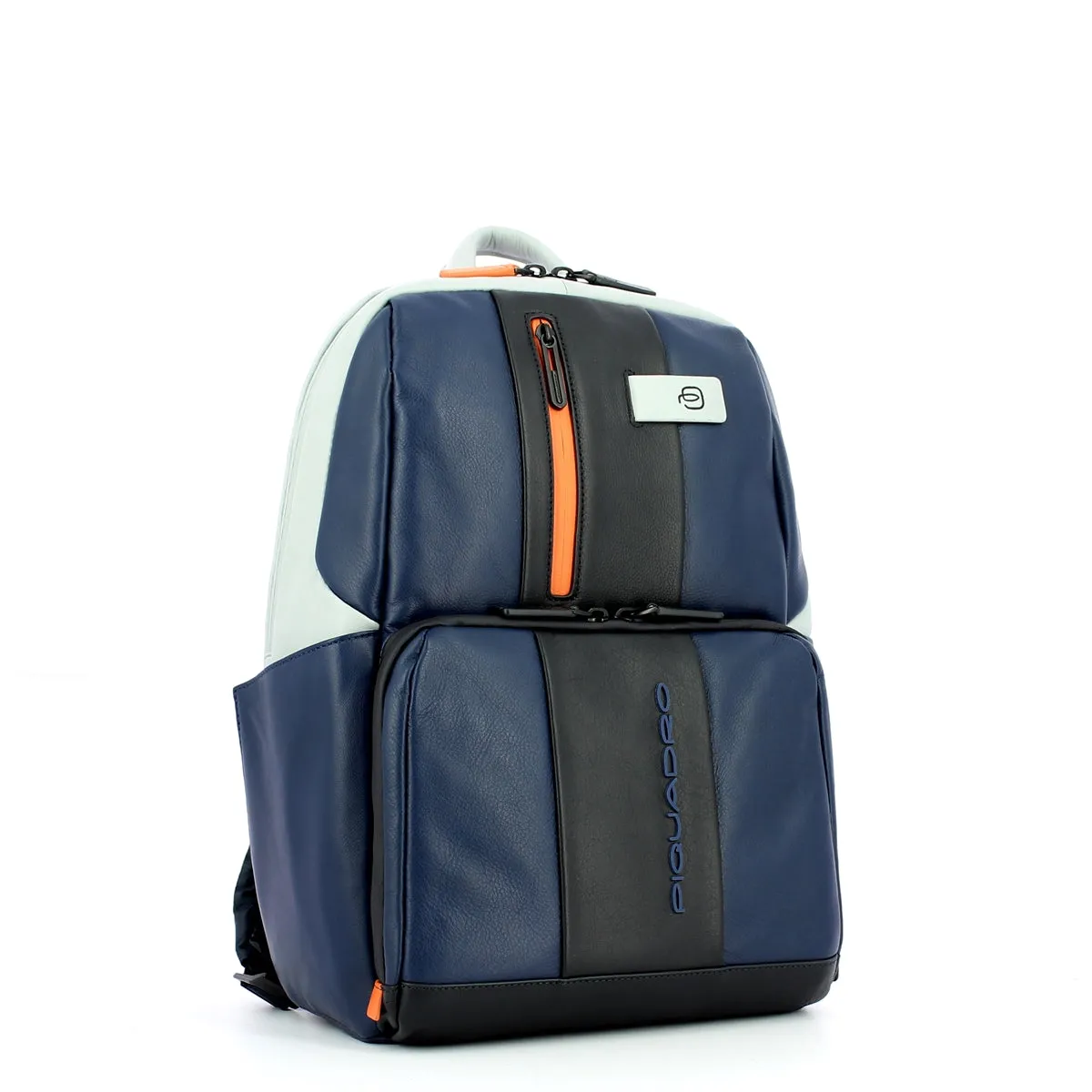 Piquadro Urban 14.0 Small Laptop Backpack in BLU/GRIGIO