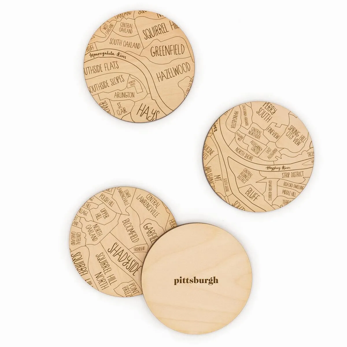 Pittsburgh Wooden Coasters