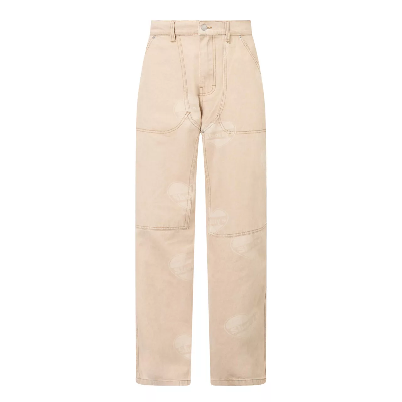 PLEASURES Heart Ultra Work Jeans - Beige