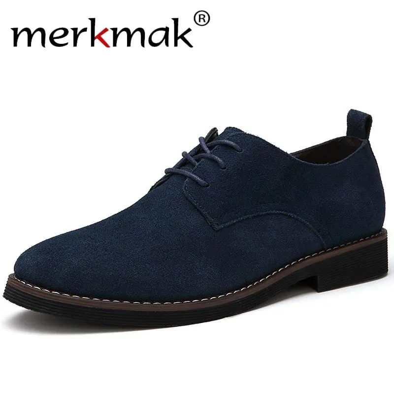 Merkmak Plus Size 48 Men's Suede Flats