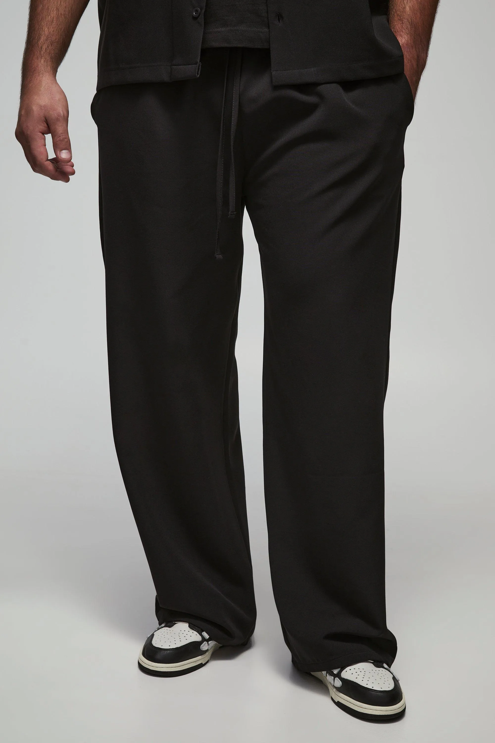 Plus Stretch Woven Relaxed Fit Trousers