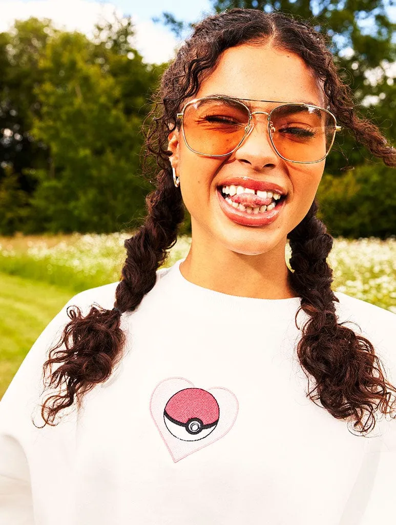 Pokémon Catch 'Em All Ecru Sweatshirt