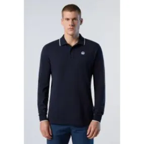 Long Sleeve Polo - Blue