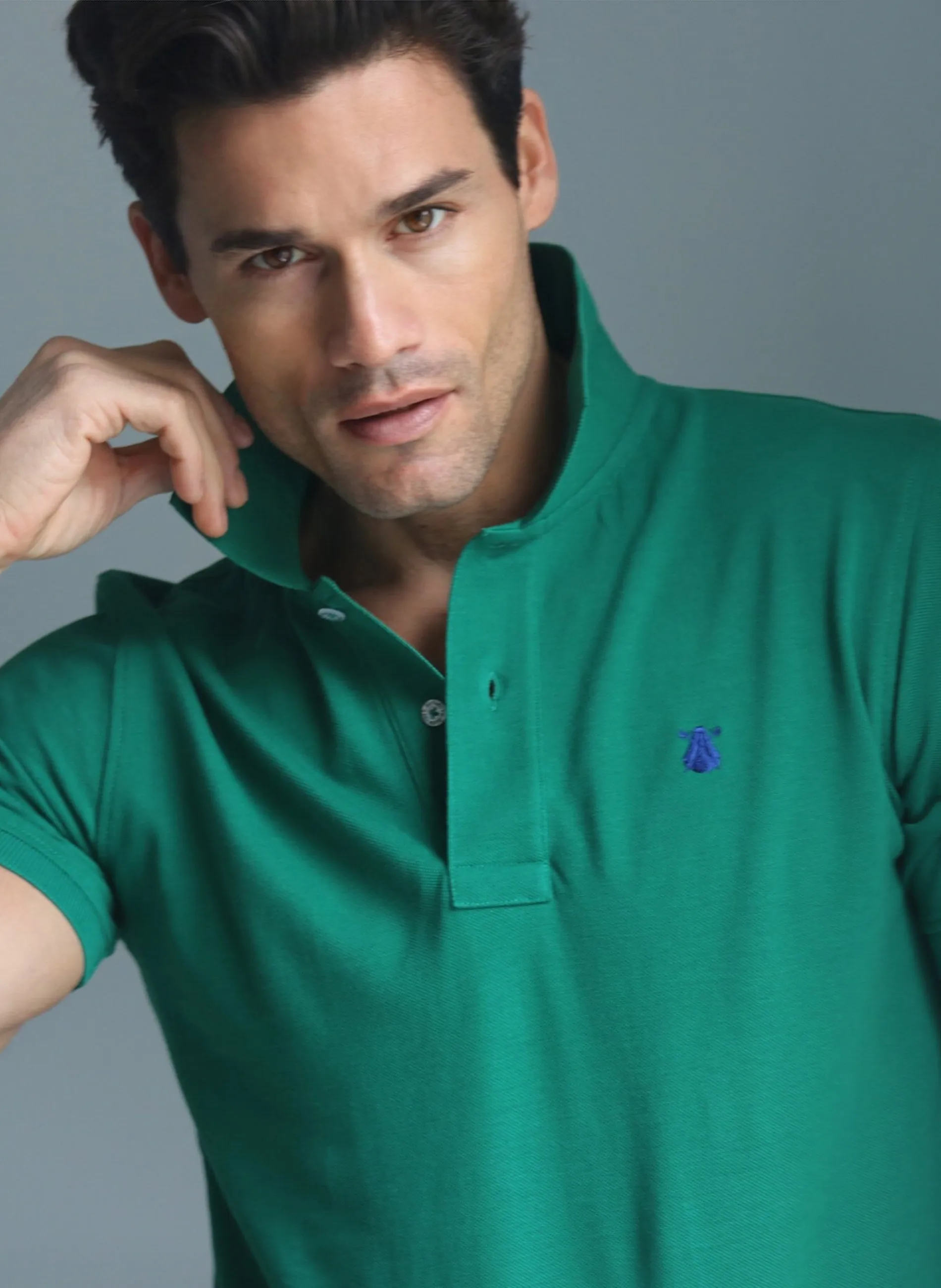 Men's Classic Green Emerald Polo