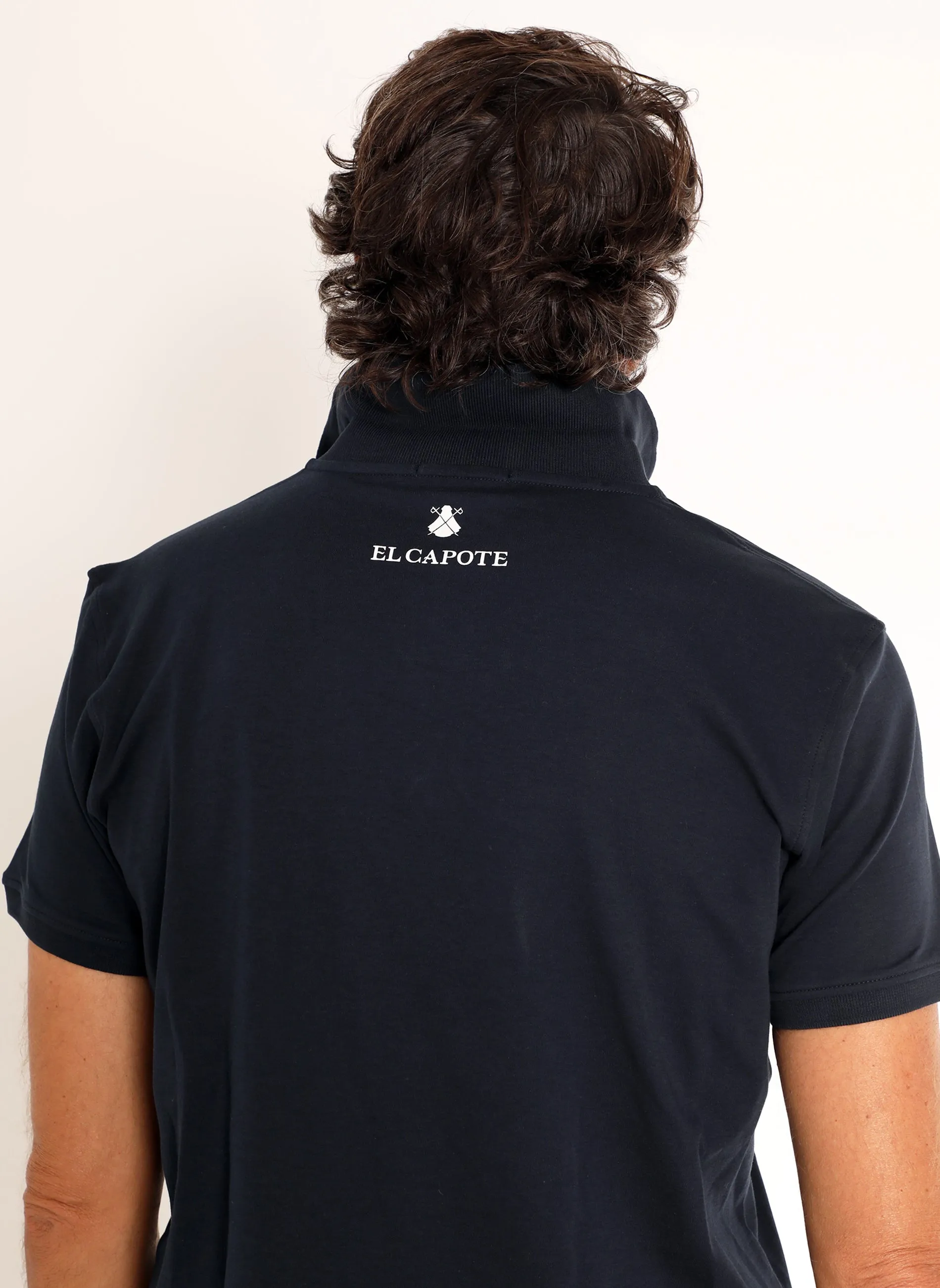 Navy Interlock Polo from Spain