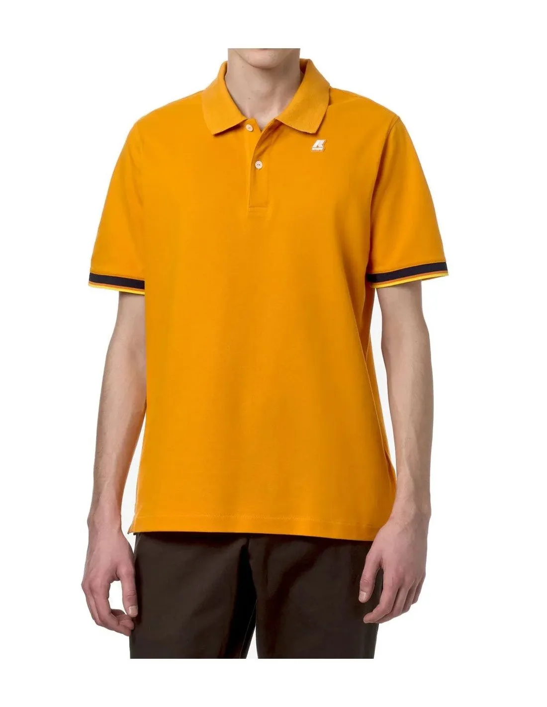 Polo uomo K-way K7121IW Vincent arancione