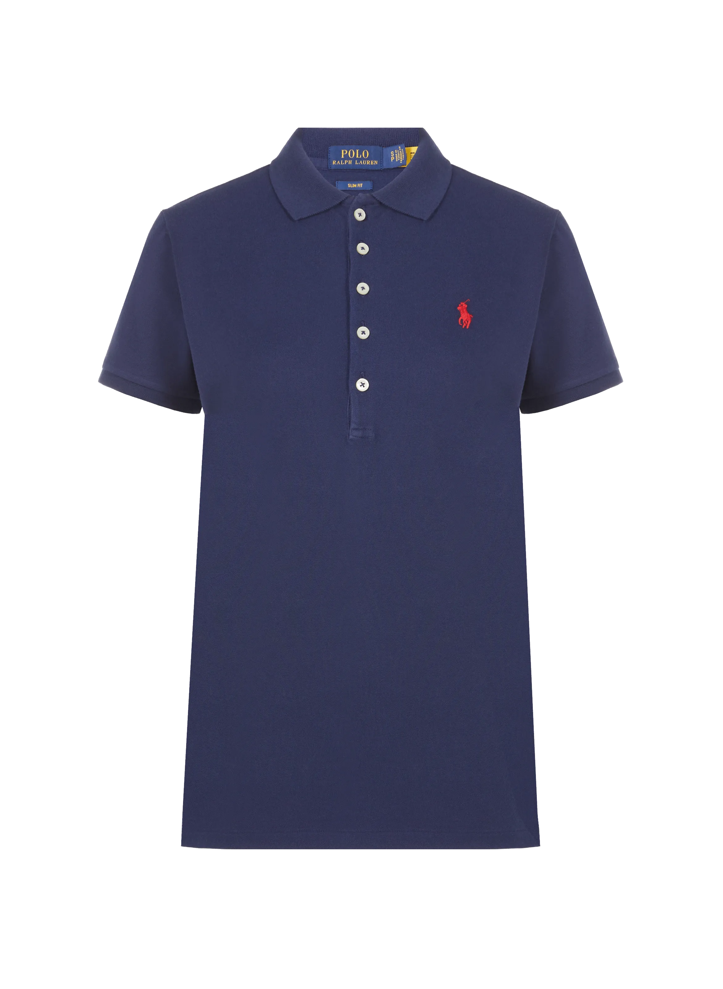 Polo ralph lauren  Fitted cotton piqué polo shirt - Blue