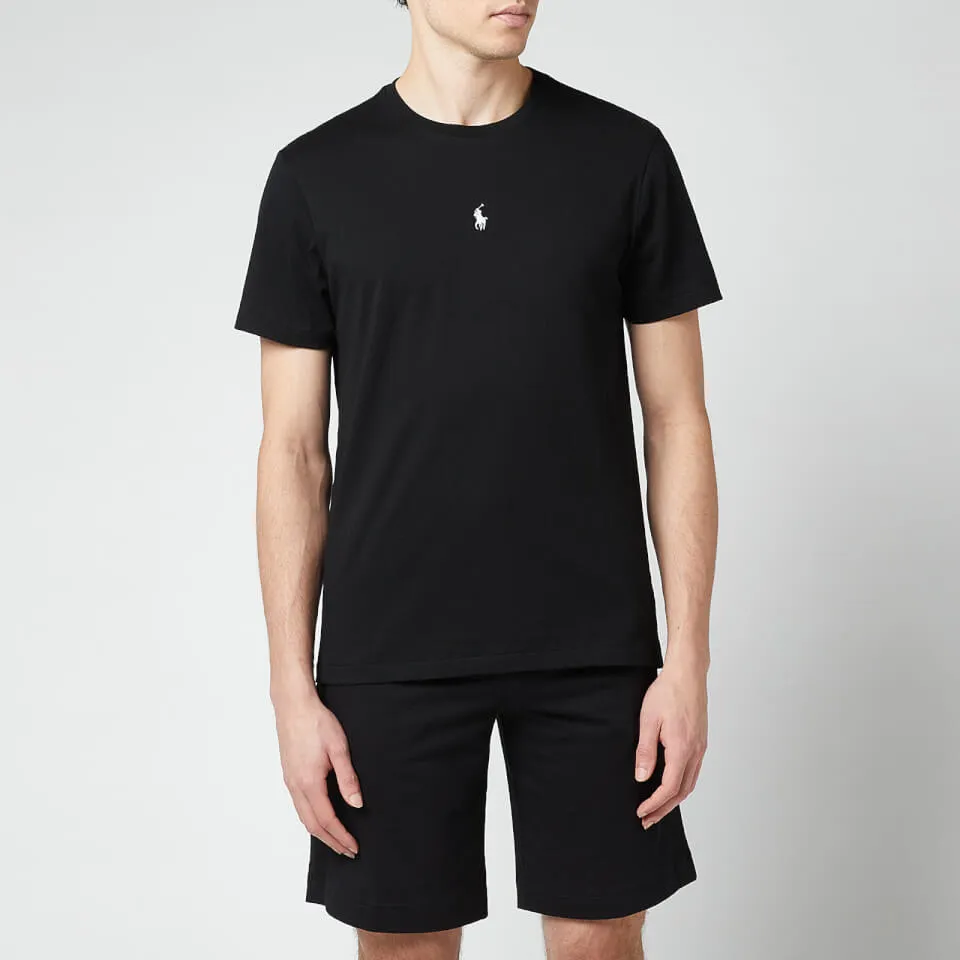 Polo Ralph Lauren Men's Jersey Centre Polo Player Crewneck T-Shirt - Polo Black - S | Coggles