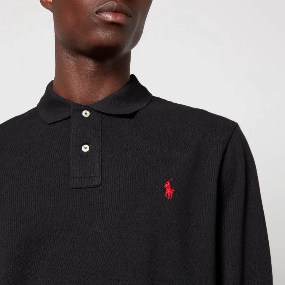 Polo Ralph Lauren Mesh Long Sleeve Polo Shirt - S | Coggles