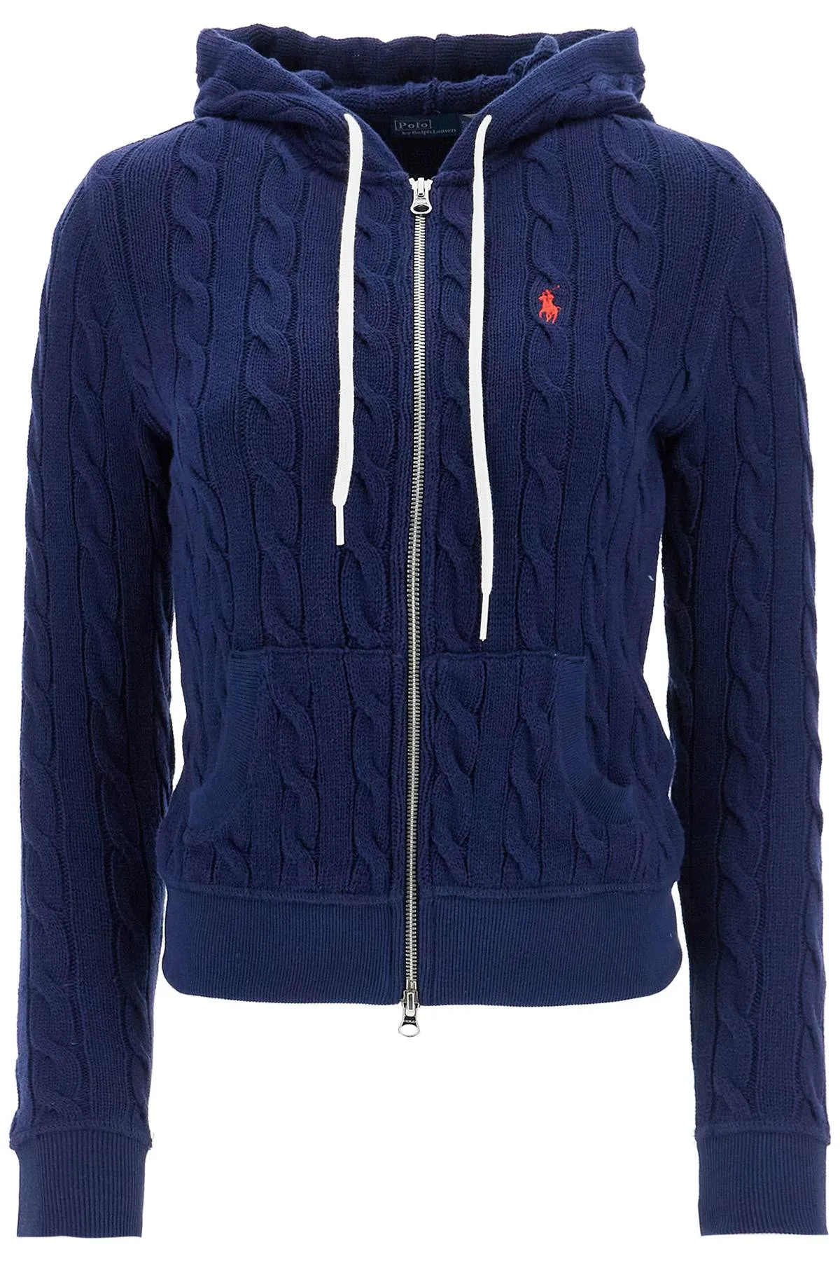 Polo Ralph Lauren Navy Blue Slim Fit Zip Hoodie Cardigan