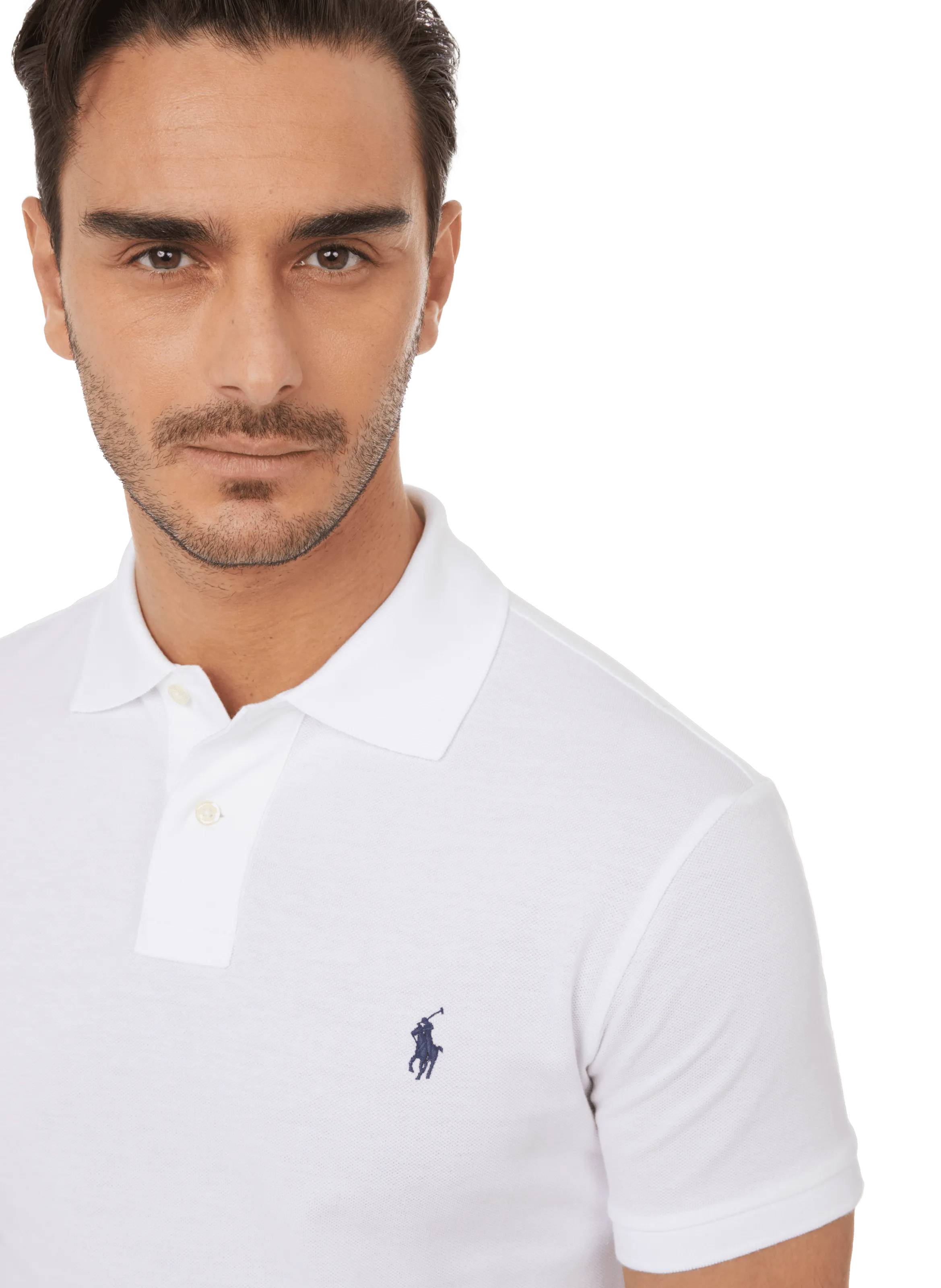 Polo ralph lauren  Slim-fit cotton piqué polo shirt - White