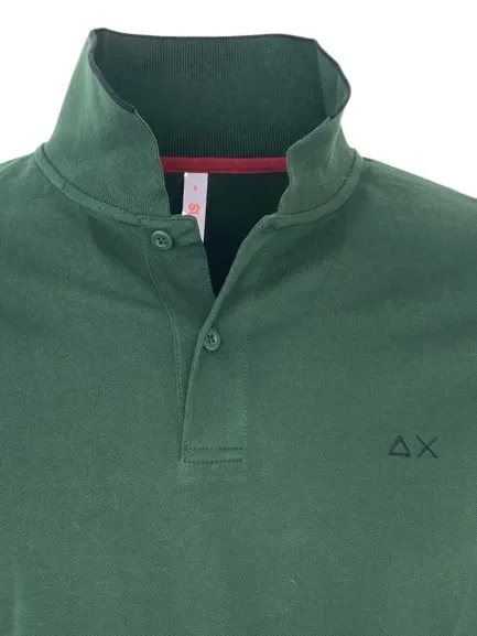 Green Long Sleeve Men's Polo