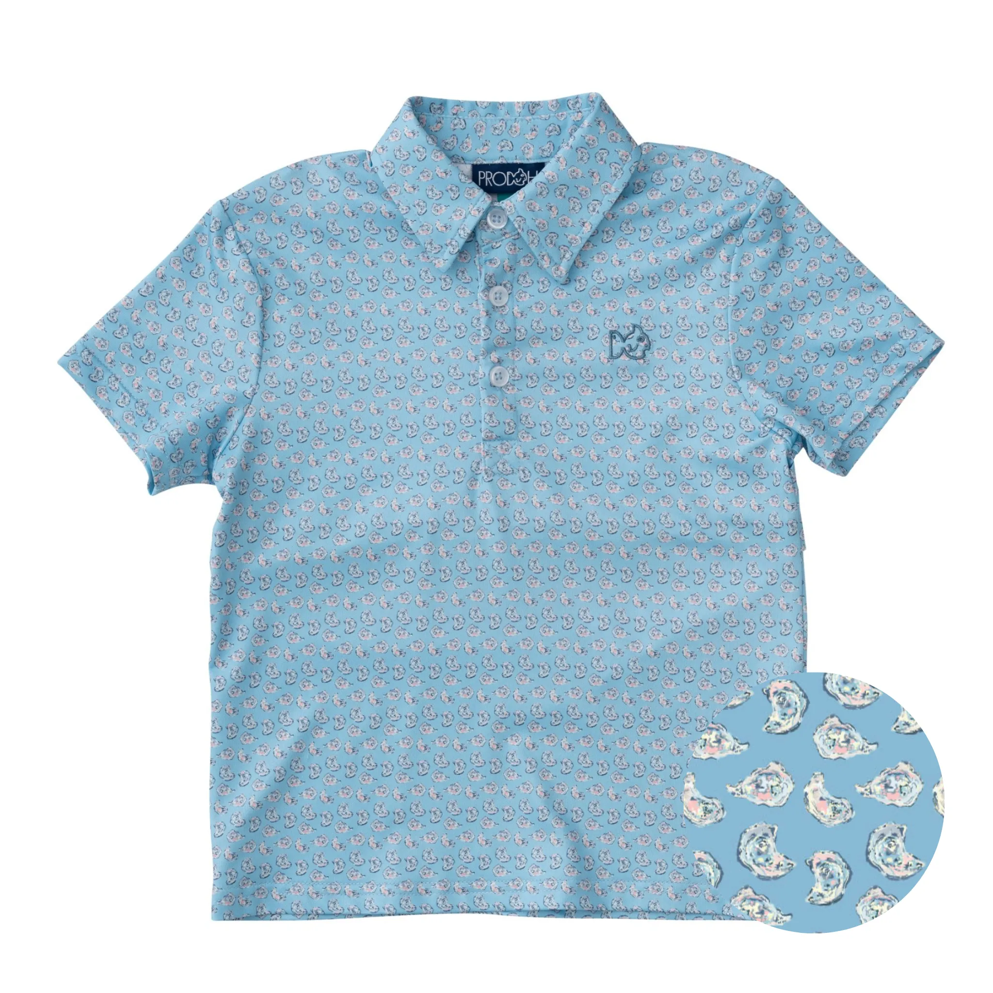 Pro Performance Polo in Oyster Print