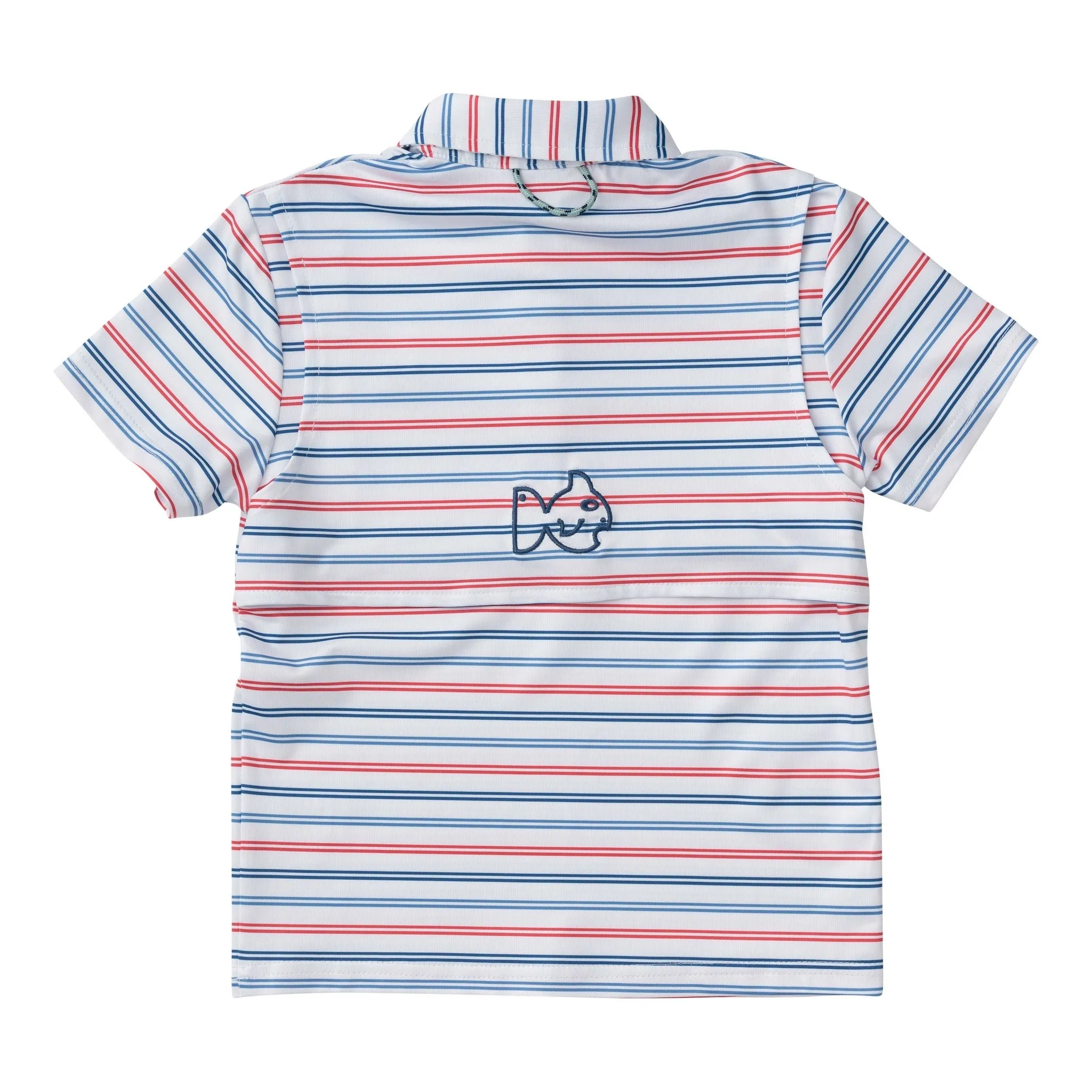 Pro Performance Polo in USA Stripe