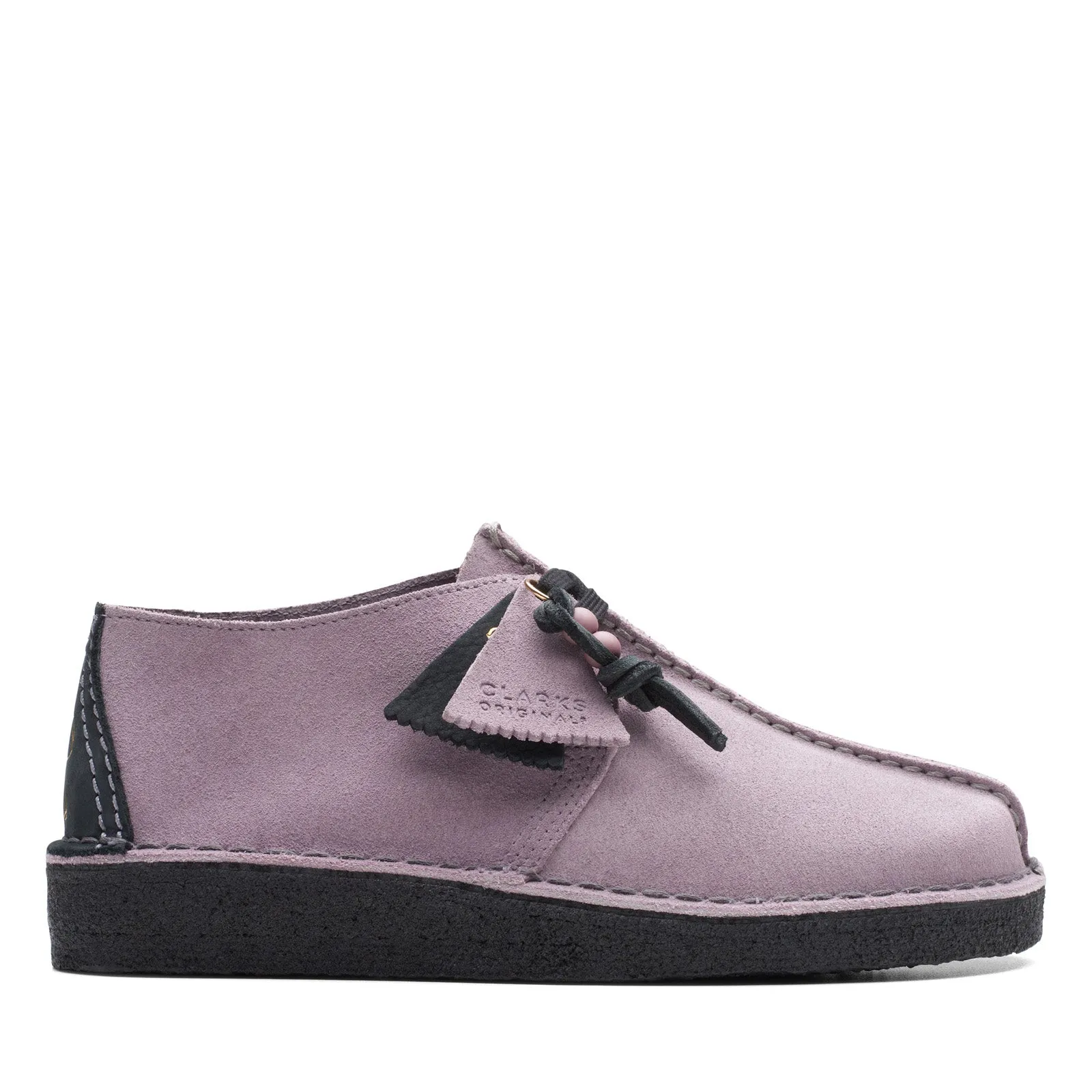 Purple Womens Clarks Desert Trek Oxfords