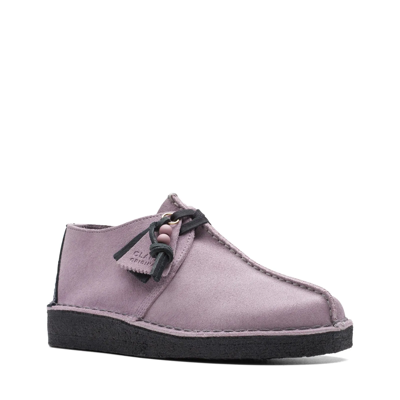 Purple Womens Clarks Desert Trek Oxfords