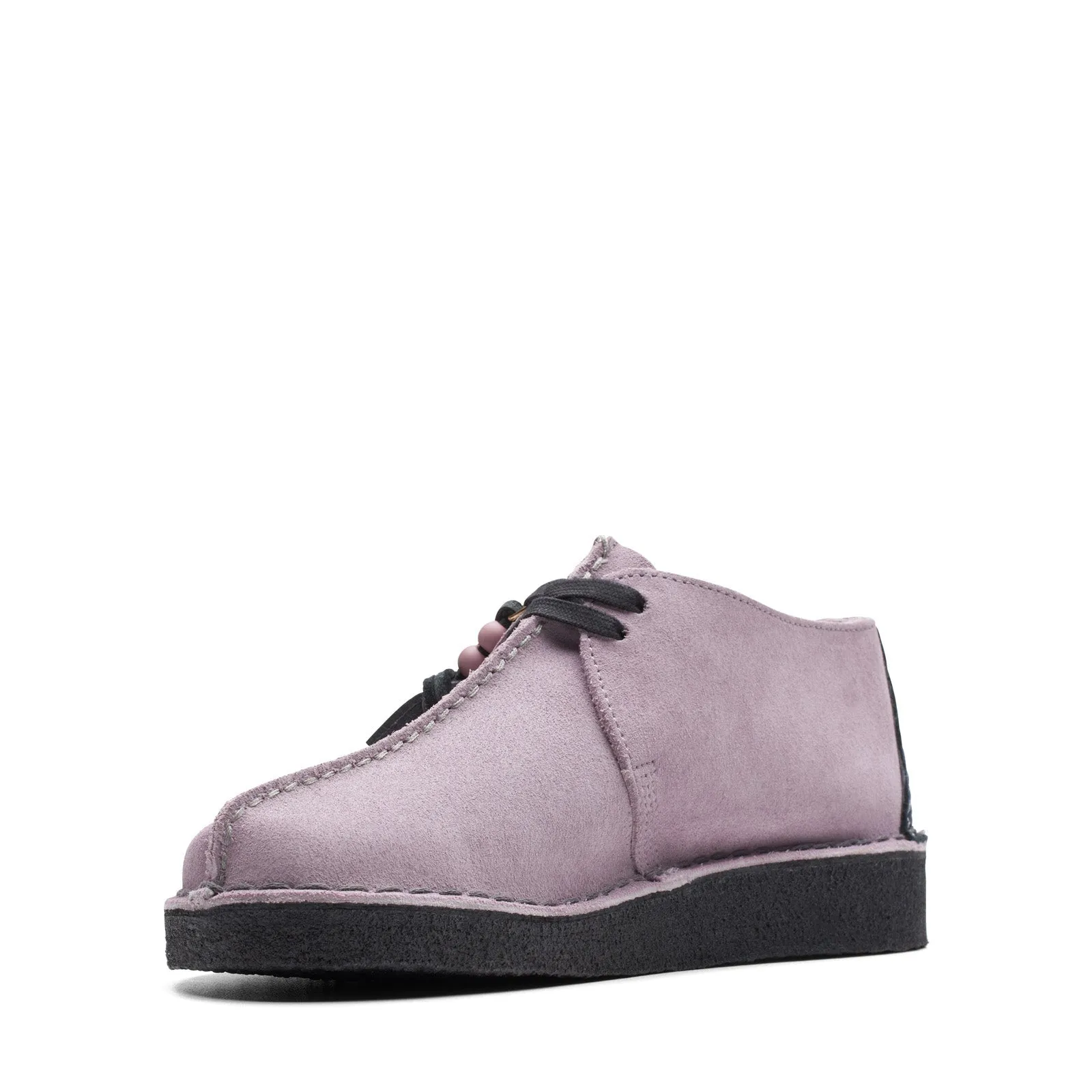 Purple Womens Clarks Desert Trek Oxfords