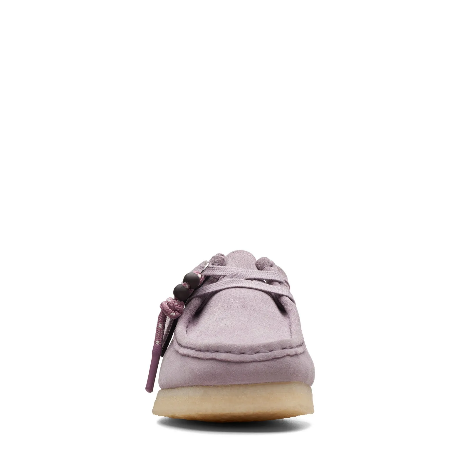 Purple Womens Clarks Wallabee Oxfords