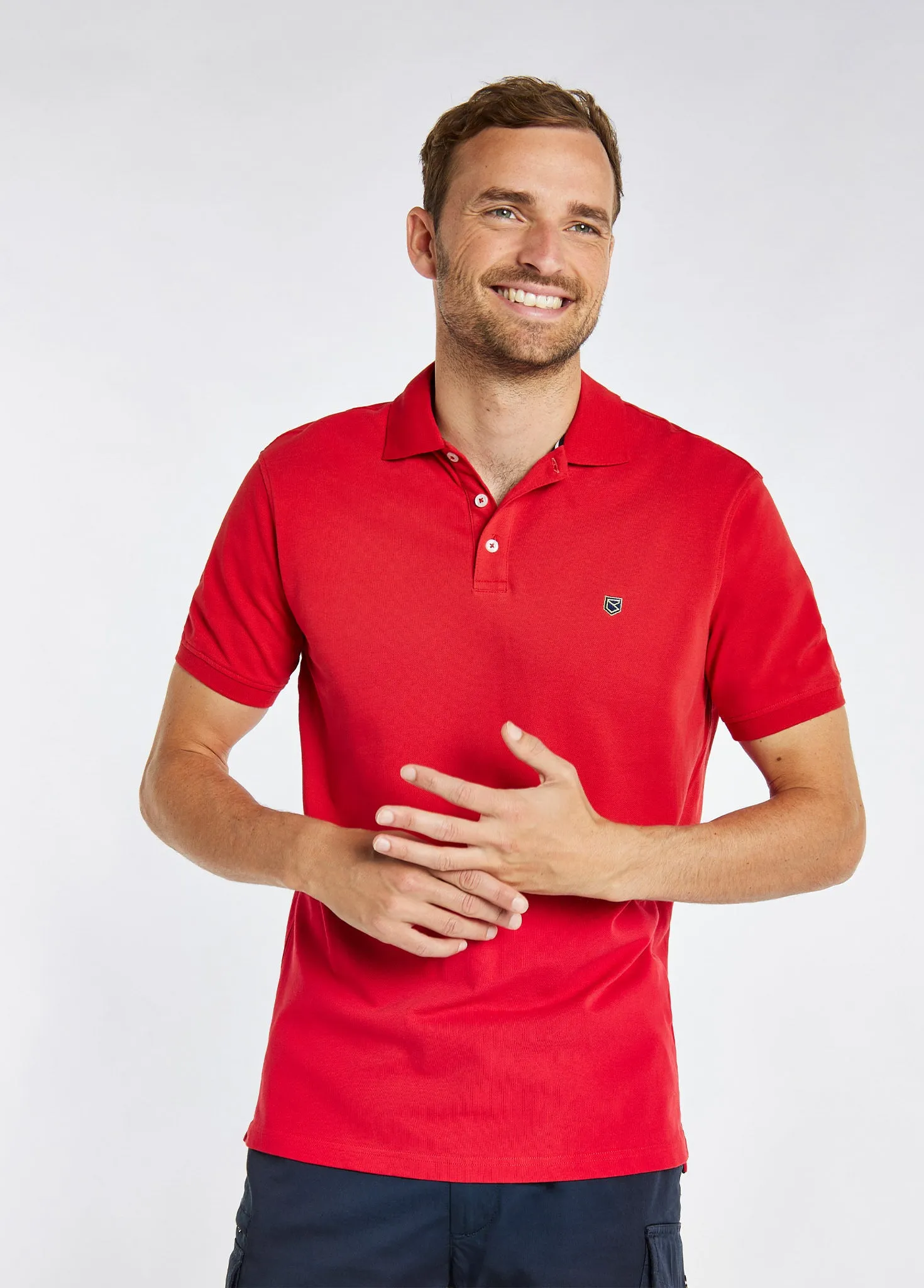 Quinlan 4-way Stretch Polo - Engine Red