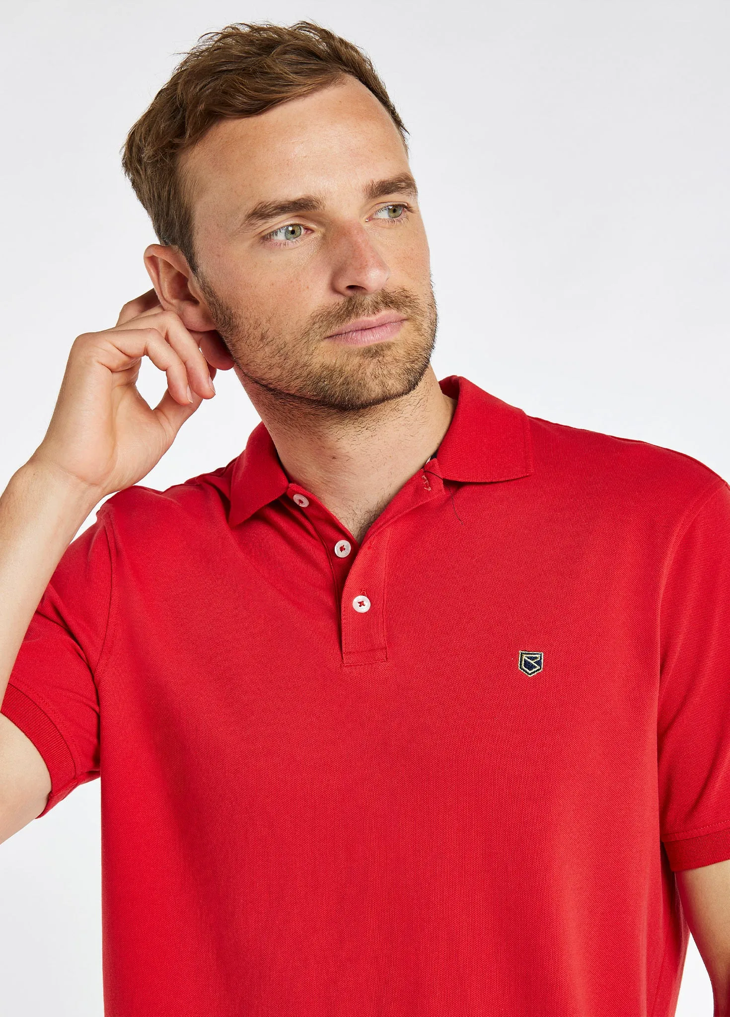 Quinlan 4-way Stretch Polo - Engine Red