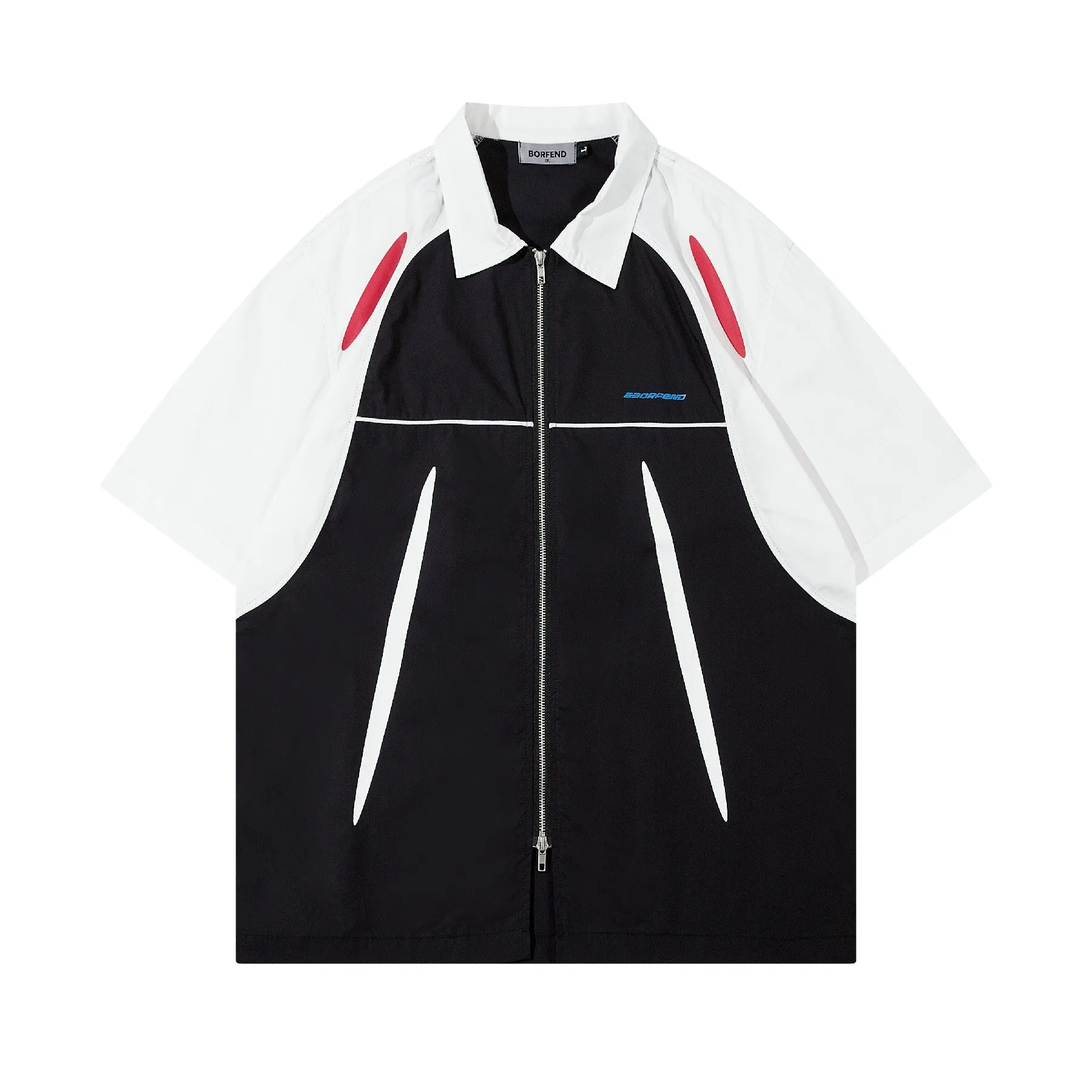 Race | Retro Racing Polo Zipper T-Shirt