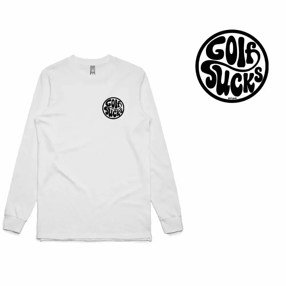 T-Shirt Golf Retro Long Sleeve Sucks