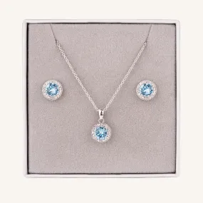 RG001- Aquamarine Stone Gift Set - D&X London