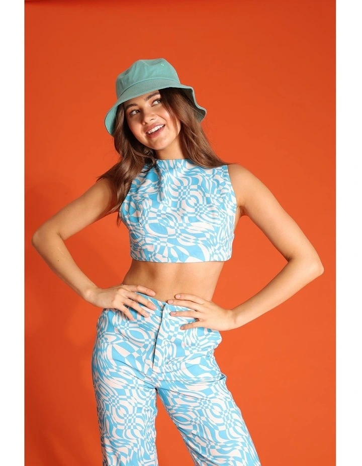 Riley Bucket Hat in Aqua