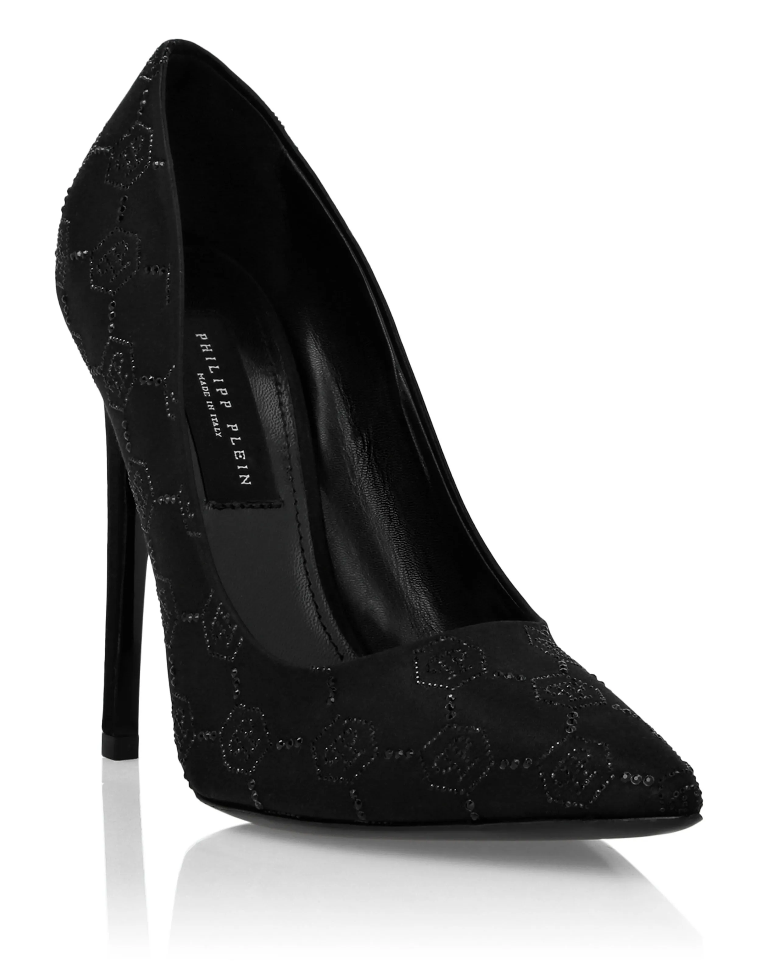 Satin Decollete Hi-Heels Strass Monogram