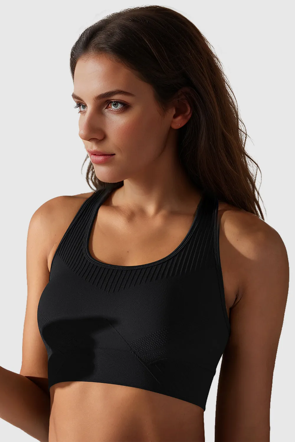 Seamless Sports Bra with Removable Pads