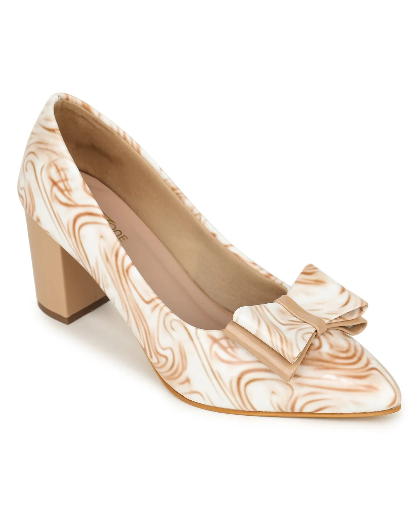 Shezone Beige Women Heels