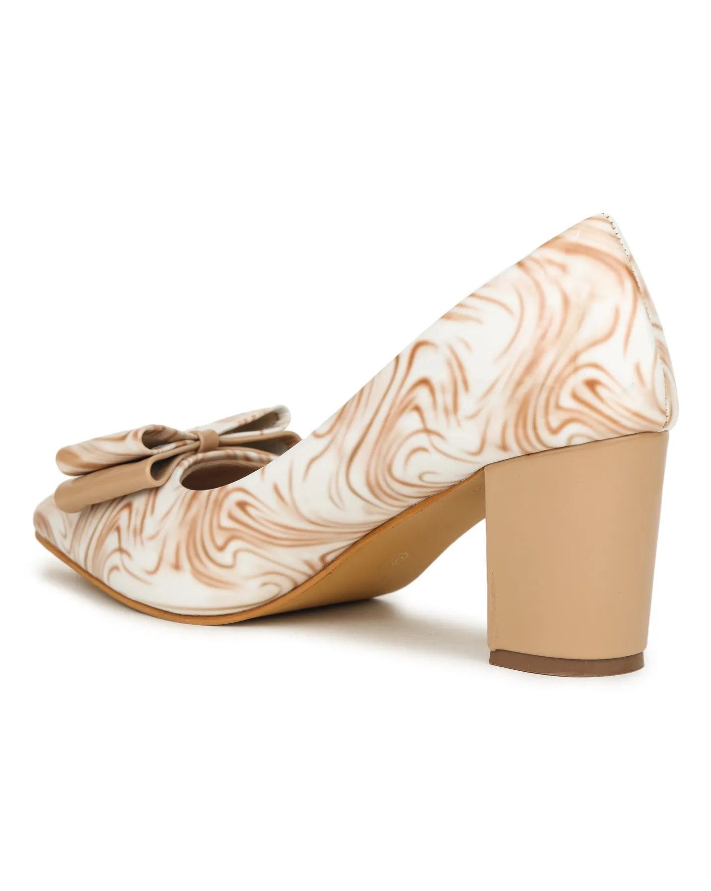 Shezone Beige Women Heels