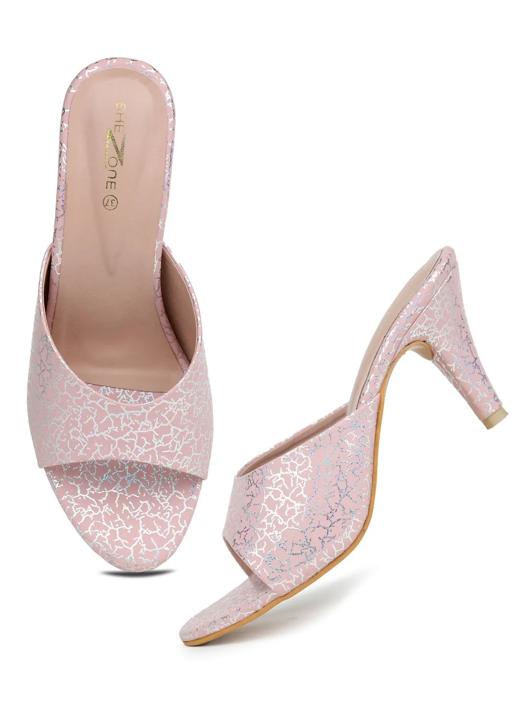 Shezone Pink Women Heels