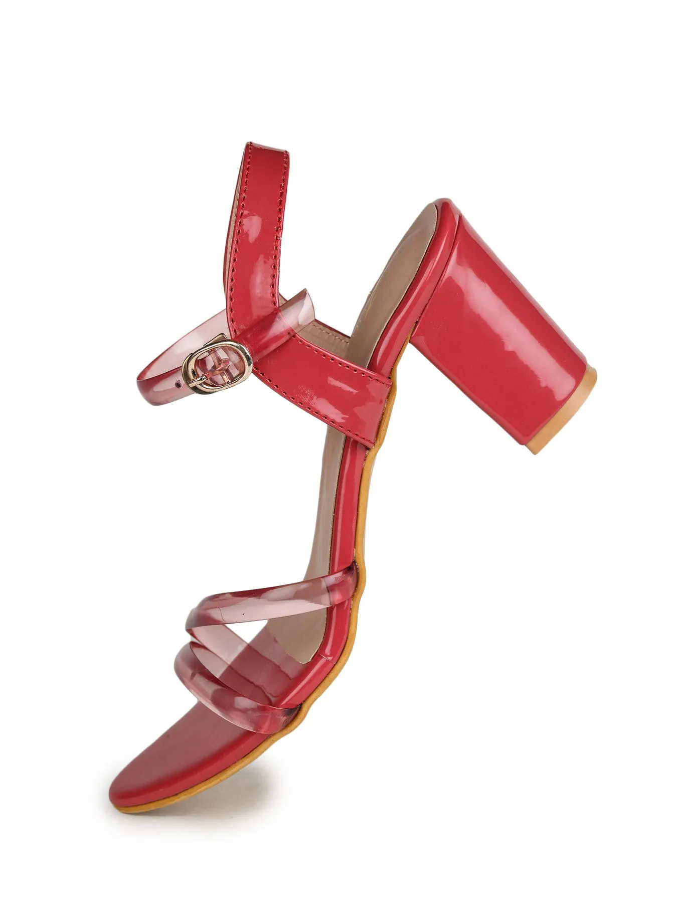 Shezone Red Women Heels