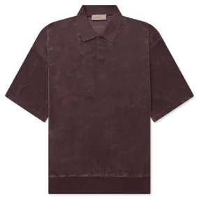 Short Sleeve Plum Polo Shirt