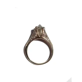 Solitaire Ring in Grey for Ladies