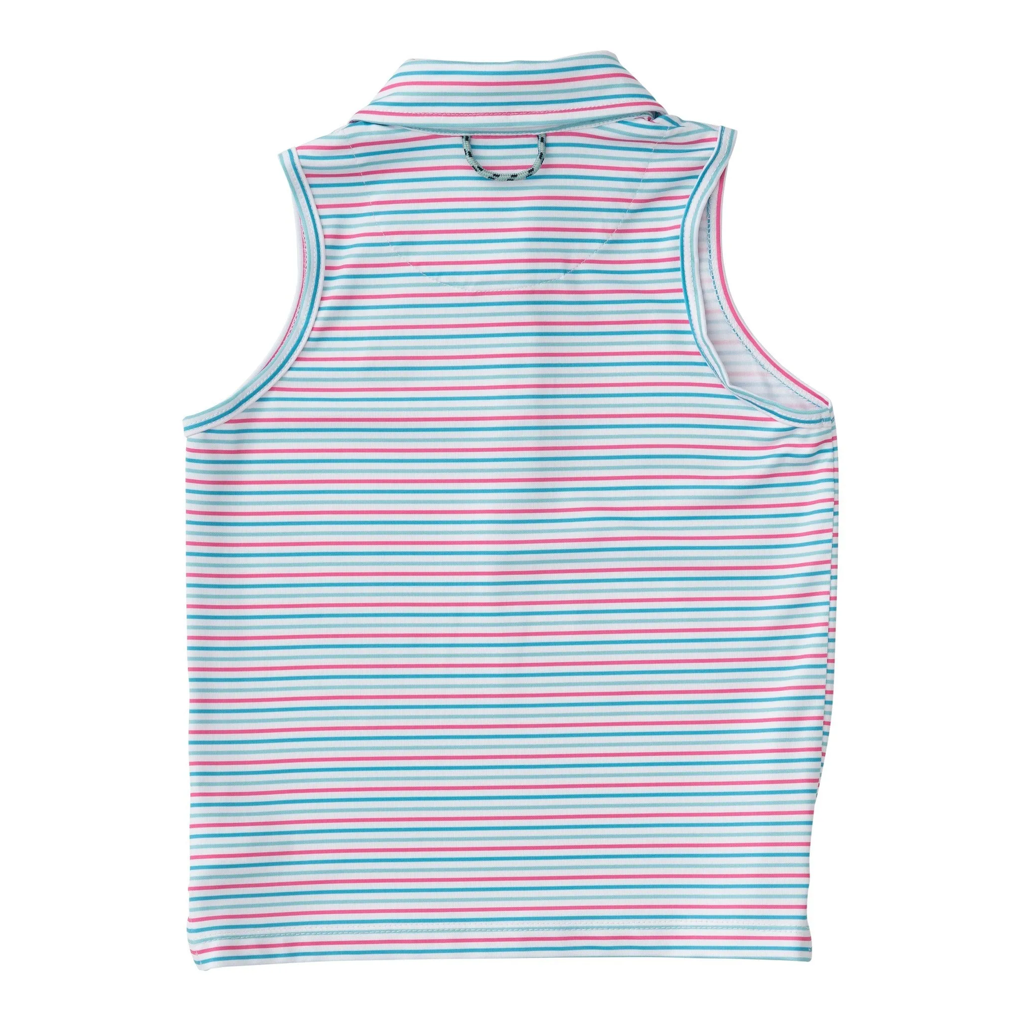 Sleeveless Pro Performance Polo in Candy Stripe